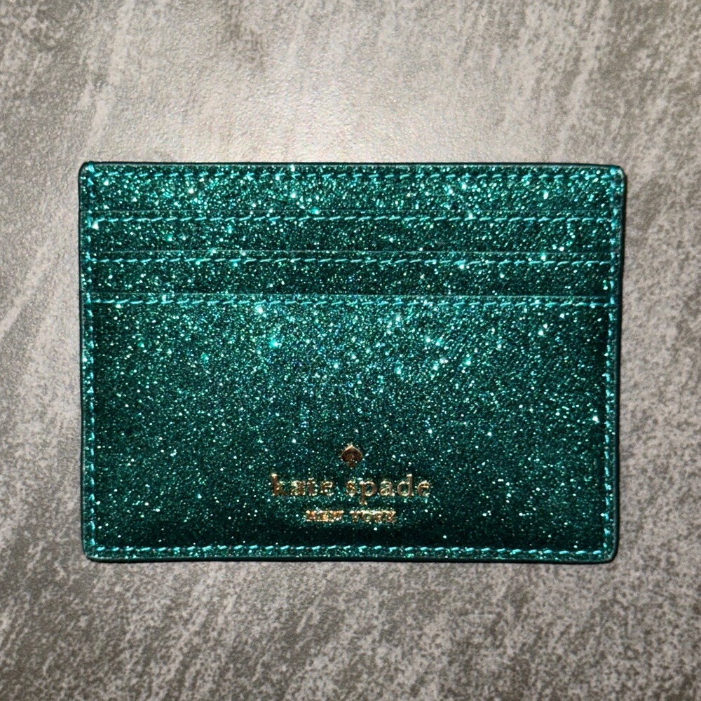 Kate Spade Boxed Small Glitter Slim Cardholder - Picture 2 of 9